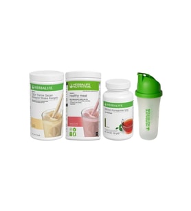 Aylık Ekonomik Set-6 1 Ahududu 1 Vanilyalı Shake +100gr Çay + Shaker
