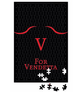 V For Vendetta Silüet Puzzle 240 Parça Yapboz
