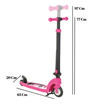 6+ Yaş Sport Scooter Çift Tekerli (Pembe)