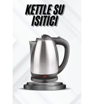 Kettle Su Isıtıcı C F Priz Uyumlu 220 - 240 V Paslanmaz Çelik Kablolu