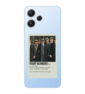 Xiaomi REDMI 12 Uyumlu Peaky Blinders Minimalist Poster Desenli Şeffaf Telefon Kılıfı