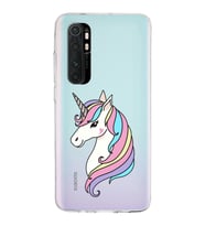 Xiaomi Mi Note 10 Lite Uyumlu Kapak Unicorn Tasarımlı Şeffaf Silikon Kılıf
