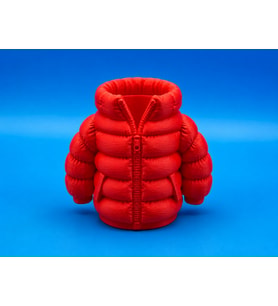 3D Baskı Şişme Mont Kalemlik - Masaüstü Organizer-Kırmızı