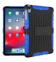 Apple iPad Pro 11 2018 Uyumlu Standlı Tank Tablet Kılıfı Özel Zırh (Mavi)