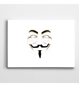 Anonymous Maske Kanvas Tablo