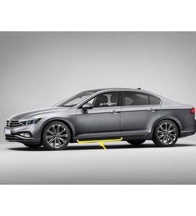 VW Passat B8.5 2020-2022 Sol Ön Kapı Bandı Çıtası Kromaj 3G0853331A