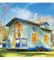 MANDU Ahşap Çocuk Tinyhouse Oyun Evi