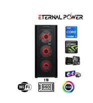 Eternal Power Intel i9 14900K RTX 5060 Gaming PC  16GB DDR5  1TB NVMe M.2  B760M WiFi  750W M 240mm Sıvı Soğutma