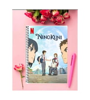 Nınokunı Anime Defter 1 Adet Özel Tasarım A4 Boyutu 21*29 Cm Telli Çizgili Defter