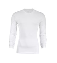 Yıldız Erkek Modal Uzun Kol Sıfır Yaka Body T-shirt Atlet 3'Lü Paket - 385-386 (Beyaz)
