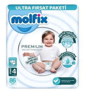Mey İthalat® Premium Bebek Bezi Ultra Fırsat Paketi 4 Beden 7-14 Kg 86 Adet