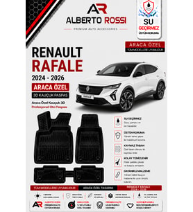 RENAULT RAFALE 2024 - 2026 Araca Özel Kauçuk 3D Profesyonel Oto Paspası