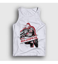 Presmono Unisex Beyaz Soldier 76 Oyun Overwatch Atlet 362533tt
