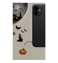 Miyuki Boncuk El Yapımı Balkabağı Telefon Çarmı - Charm Halloween Cadılar Bayramı 1 (Çok Renkli)