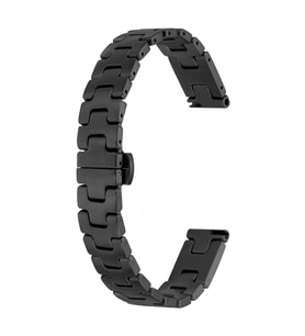 Apple Watch 40mm Kordon Metal İnce Strap Kayış 150 (Siyah)