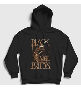 Presmono Unisex Siyah Mask Black Veil Brides Kapüşonlu Sweatshirt 18983tt