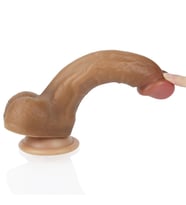 Yumuşak Özel Dokulu Esnek Ve Bükülebilir 20 Cm Belden Bağlamalı Penis