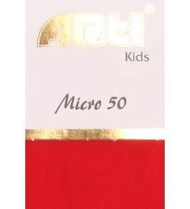 Katamino Kız Çocuk Külotlu Çorap Micro 50 1-2-11-12 Yaş, Kırmızı