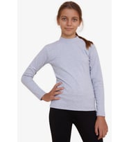Breeze Kız Çocuk Uzun Kollu Tişört Basic 9-12 Yaş, Gri Melanj (Grimelanj)