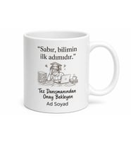 Tez Danışmanından Onay Bekleyen Yüksek Lisans Öğrencisi Kupa Bardak Hediye