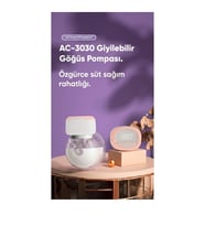 GİYİPEBİLİR GÖĞÜS POMPASI ELEKTİRIKLİ SÜT SAĞMA POMPASI AC 3030