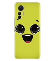 Xiaomi 12 Lite Kılıf Resimli Desenli Silikon Platinium Series White Green 1833