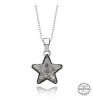 Swarovski Crystal Taşlı Yıldız Gümüş Kadın Kolye