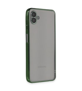 Samsung Galaxy A04 Kılıf Razer Lensli Silikon - Yeşil
