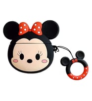 Microsonic Airpods 4.Nesil / ANC Kılıf Cartoon Figürlü Silikon Crtn-Fgr-Mne-Mse (Krem)