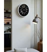 36 Cm Beyaz Zarif Dekoratif Duvar Saati (Standart)