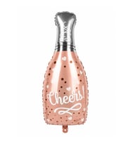 Şampanya Şişe Cheers Rose Gold Folyo Balon