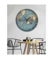 bilge Retro Tasarımlı Duvar Saati 35 x 35 CM (Karışık)