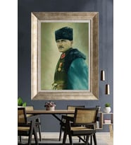 Gümüş Çerçeveli Atatürk Tablo za267