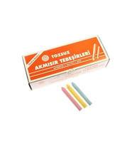Akmısır Tozsuz Tebeşir 100 Lü Renkli (1 Koli 10 Paket 1000 Adet Tebeşir)