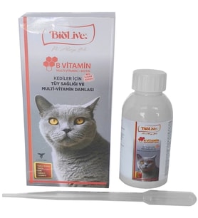 Biolive Kediler İçin B min+Multimin Tüy Sağlığı Likit min 100ml