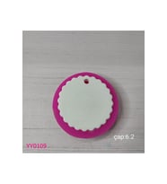 YY0109 Kenarları Fırfırlı Yuvarlak Silikon Kalıp