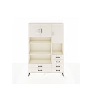 Arges Gardrop 9 Raflı 6 Çekmeceli 3 Kapaklı 132x30x195 Aytaşı-Aytaşı