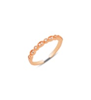 Gümüş rose zirkon taşlı ayarlamalı yüzük SGTL12175ROSE