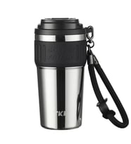 VAGONLİFE  T2023 TKK PİPETLİ ASKILI ÇELİK TERMOS MUG 630 ML GÜMÜŞ (STEEL)