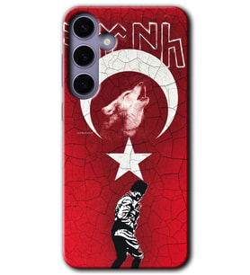 Galaxy S24 Plus Kılıf HD Desen Baskılı Kılıf - Bozkurt Atam