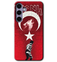 Galaxy S24 Plus Kılıf HD Desen Baskılı Kılıf - Bozkurt Atam