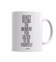 BEAUTY BEGINS Kupa Bardak Porselen
