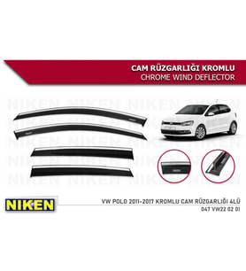 Vw Polo Kromlu Cam Rüzgarlığı Niken 2011-2017 (Beyaz)