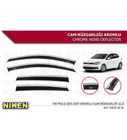 Vw Polo Kromlu Cam Rüzgarlığı Niken 2011-2017 (Beyaz)