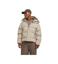 Jack Jones Jcolpha Puffer Sn Erkek Günlük Mont 12261971-CROCKERY Krem
