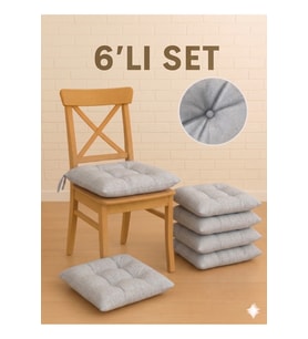 Sandalye Minderi 6’lı Set Konforlu Şık Pofidik