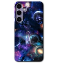 Galaxy S24 Kılıf HD Desen Baskılı Kılıf - Gezegen Karışımı