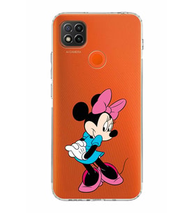 Xiaomi Redmi 9C  Kamera Korumalı Kapak Minnie Mouse Tasarımlı Şeffaf  Kılıf