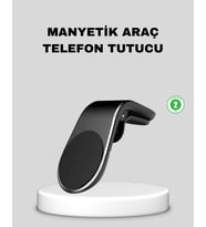 Manyetik Araç Telefon Tutucu 360° Dönebilen Ve Sarsıntısız Güçlü Mıknatıslı