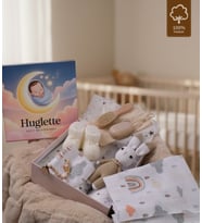 Winny - Unisex Bebek Takım Yenidoğan Hediyelik Seti - %100 Pamuk Müslin Set, Örme Patik (Bej)